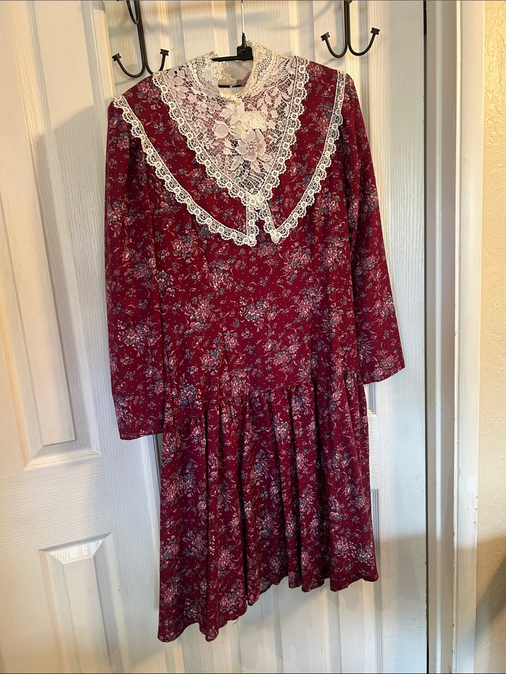 Gunne Sax vintage floral prairie dress size 11